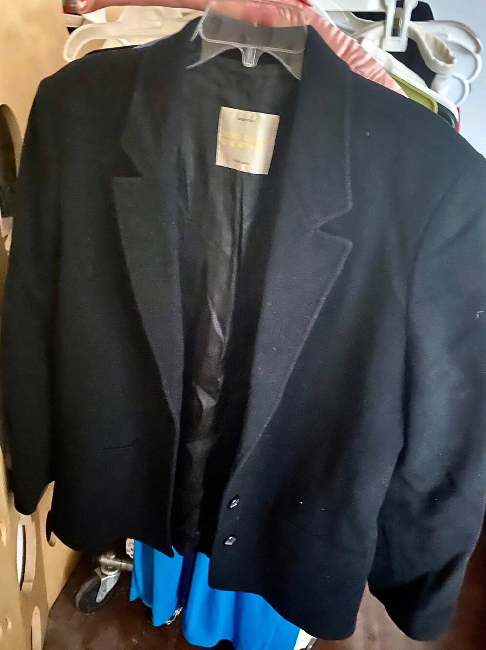 Vintage Benetton black classic blazer s46